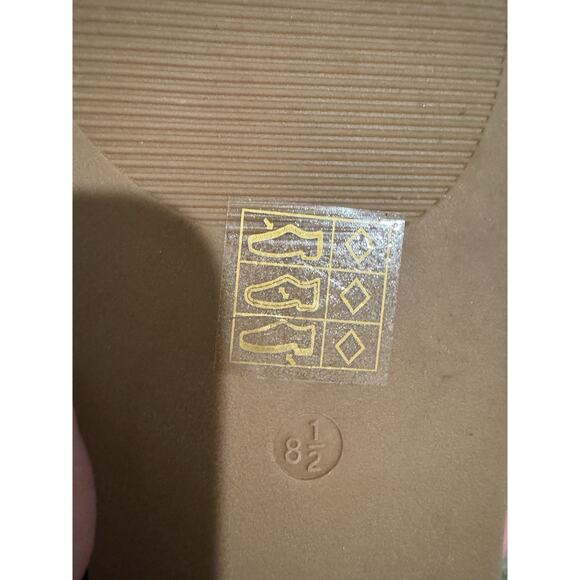 Jason Wu Leather Brigandy Gold Buckle Sandal 8.5 - Picture 6 of 11